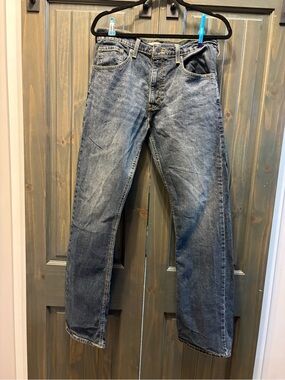 Signature by Levi Strauss Men's Straight Jeans in Faded Blue
